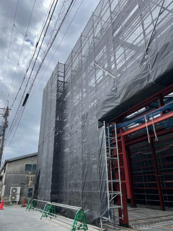 大阪府八尾市　新築足場組立工事