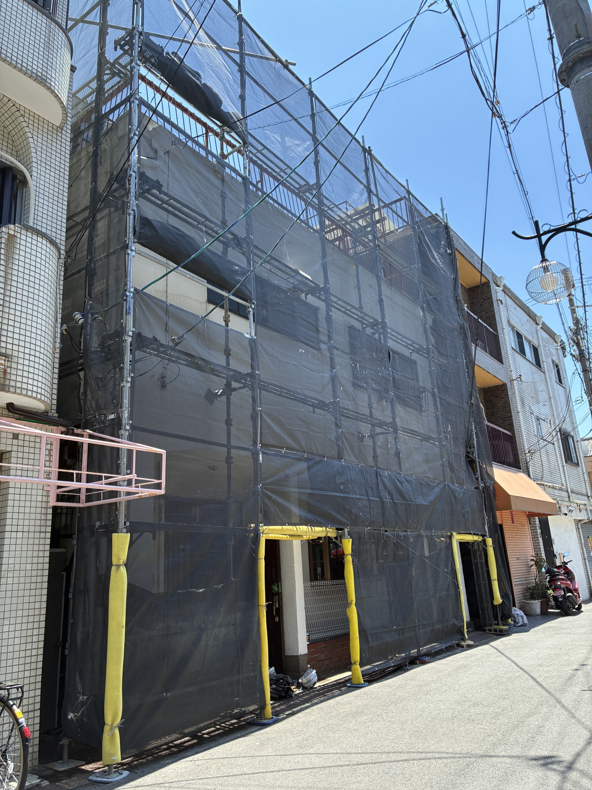 大阪市生野区　足場組立工事