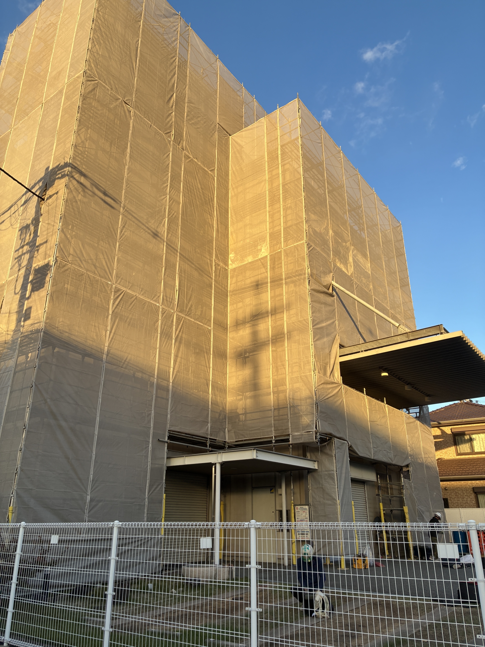 大阪府八尾市　仮説足場工事